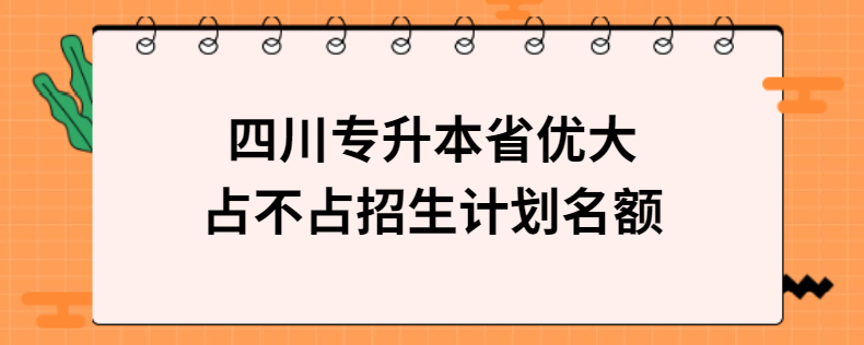 四川專升本省優(yōu)大占不占招生計劃名額