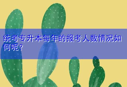 統(tǒng)考專(zhuān)升本每年的報(bào)考人數(shù)情況如何呢？