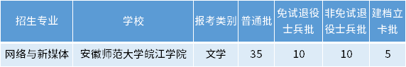 安徽專升本網(wǎng)絡(luò)與新媒體專業(yè)招生學(xué)校