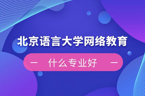 北京語言大學網(wǎng)絡教育什么專業(yè)好