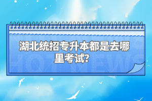 湖北統(tǒng)招專升本都是去哪里考試？